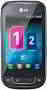 LG Optimus Net Dual, smartphone, Anunciado en 2011, 800 MHz processor, Qualcomm MSM7227T chipset, 2G, 3G, Cámara