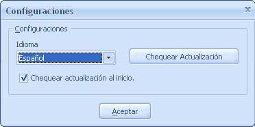 Configuraciones de la aplicaci&oacute;n