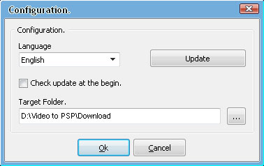 Configuration of Video & Movie to PSP