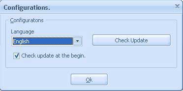 Window of configuration of Movie on Movil