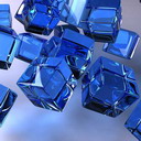 Cubos de Cristal Azul