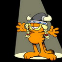 Garfield con Casco Vikingo