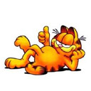 Garfield dándome un Like