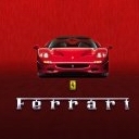 Auto Ferrari vista tomada de Frente