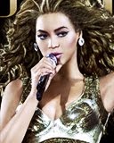 Beyoncé sostiene el Micrófono