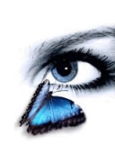 El ojo y la mariposa Azul