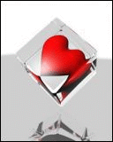 Corazón en un cubo