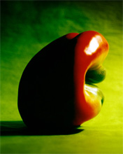 Manzana en forma de mano