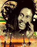 Bob Marley sonriendo