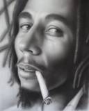 Bob Marley fumando un Cigarrillo