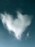 Nube formando un corazón