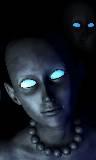 Extraterrestre ojo azules