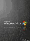 Logo de Windows Vista bajo la lluvia