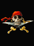Calavera pirata con Espadas
