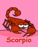 Escorpión del zodiaco animado