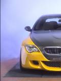 BMW amarillo y gris