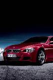 BMW Rojo con Fondo Negro