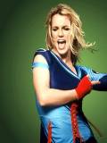Britney Spears vestida de Azul