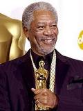 Morgan Freeman con su Oscar