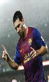 Leo Messi disfrutando un gol