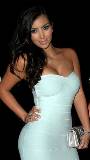 Kim Kardashian con Vestido Blanco