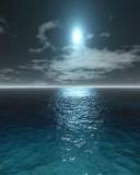 Noche de Luna llena reflejada en el Mar