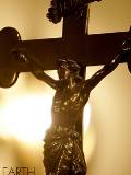 Cruz de madera con Cristo de Metal