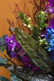 Ramillete de flores azules y Lilas