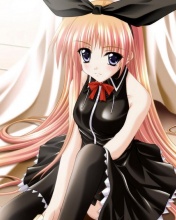 Niña vestida de negro