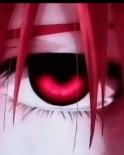 Ojo rojo de niña