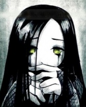 Dibujo de niña triste