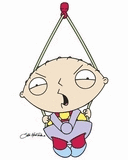 Stewie en su Hamaca