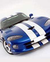 Auto deportivo azul