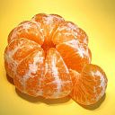 Mandarina pelada