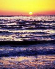 Atardecer en playa