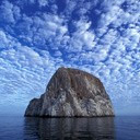 Isla en medio de el mar