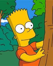 Bart Simpson en el campo