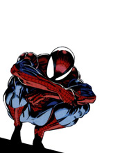 El hombre araña afligido