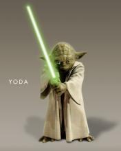 Yoda con la espada láser