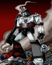 Robot con sus armas