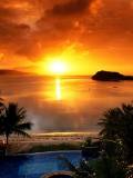 Un atardecer en la playa