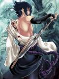 Sasuke en plena Batalla