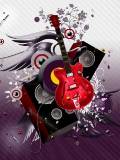 Guitarra con bafles