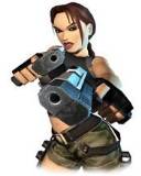 Lara Croft Apuntando