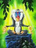 Minifondo de Rafiki meditando