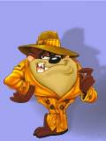 Taz disfrazado de gangster