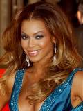 Beyoncé con Vestido Azul