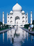 Taj Mahal moviéndose el agua