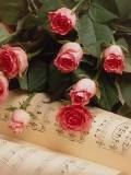 Rosas sobre partitura