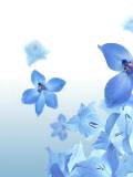 Flores azules wallpaper para celular
